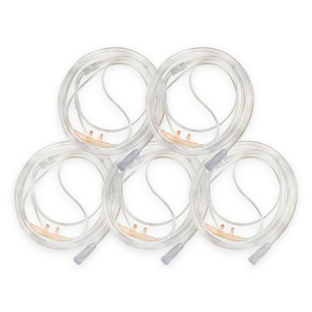 JWYN 5pk 14Ft Adult Oxygen Nasal Cannula, Salter Style, Trumpet Connector