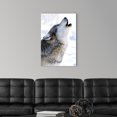 thumbnail image 3 of Great Big Canvas "Gray Wolf Howling"  by Mark Newman Gray    Wrapped Canvas Print Wall Artwork, 3 of 7