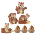 thumbnail image 5 of Here's a polished and professional product description based on the details you provided:\n\n \n\n**7pcs Cute Resin Squirrel Miniature Figurines –, 5 of 5