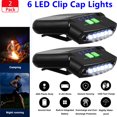 thumbnail image 1 of Clip Headlamp 6LED Rotatable Cap Hat Light Clip Light for Reading Hunting Camping Fishing, 1 of 9