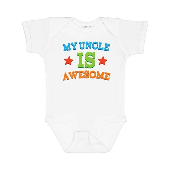 Inktastic My Uncle is Awesome Boys or Girls Baby Bodysuit