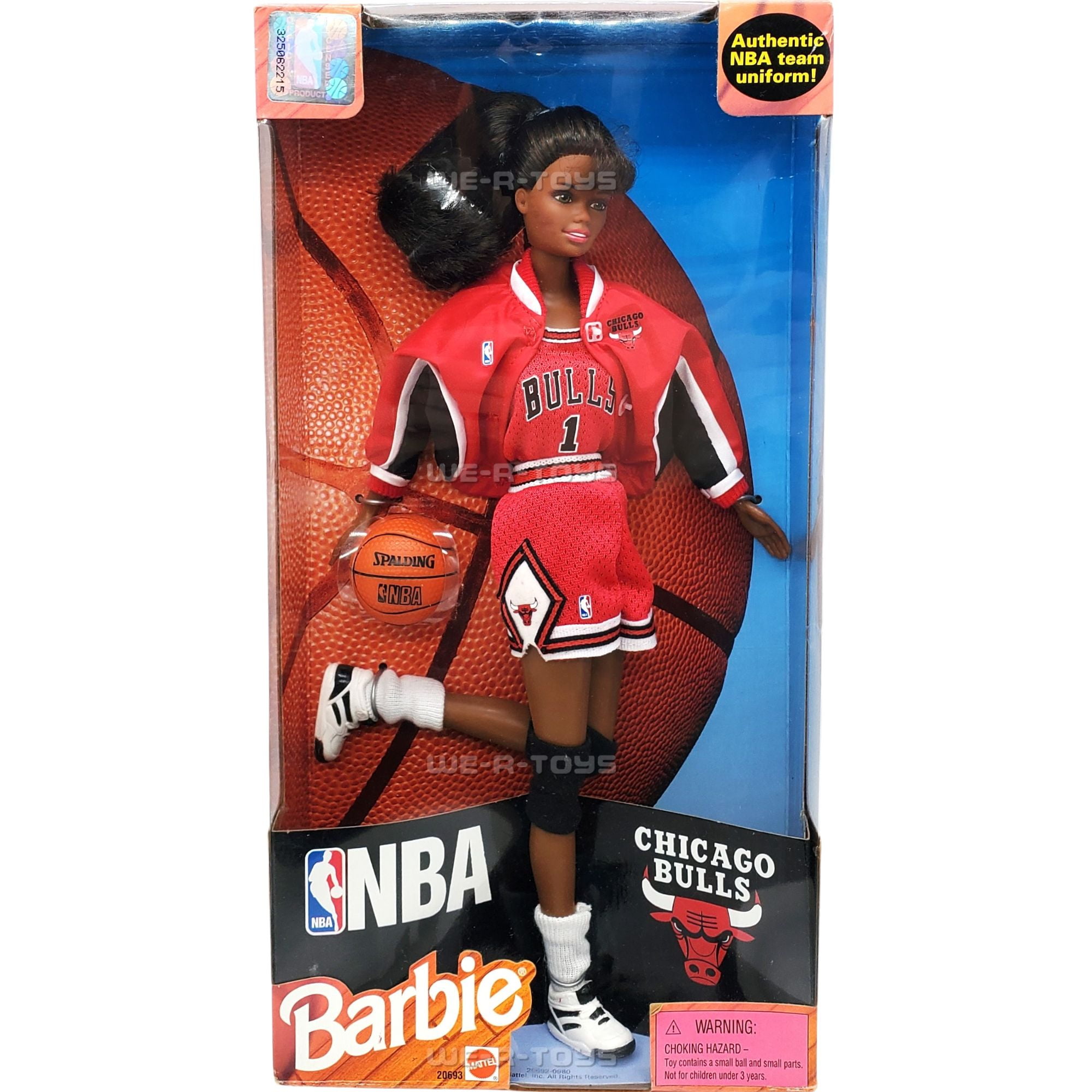 NBA Barbie Chicago Bulls Doll African American 1998 Mattel NBA Barbie Chicago Bulls Doll African American 1998 Mattel