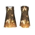 thumbnail image 7 of KLL Gold butterfly glitter Pattern Womens Summer Dresses 2025,Loose Round Neck Sleeveless Sundresses Tank Dresses with Pockets, 7 of 7