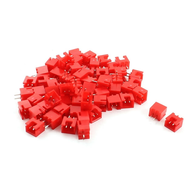 Conector macho recto JST XH de 2.54 mm con carcasa de plástico rojo de 60 piezas