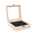 thumbnail image 1 of Estuche de almacenamiento 64 ranuras Organizador de caja de aceite esencial de madera con capacidad para botellas de 1-3 ml Estuche de transporte de aceite esencial Caja de madera de almacenamiento Abanopi Estuche de almacenamiento, 1 of 7