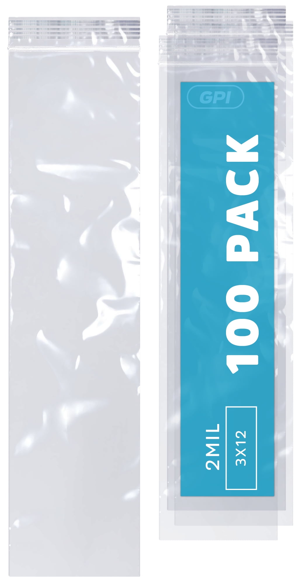 Bulk 2 mil Thick Strong & Durable Poly Baggies with Resealable Zip Top Lock for Travel 10 x 10 Large GPI Pack of 200 Clear Plastic Reclosable Zip Bags Packaging & Shipping. Storage 