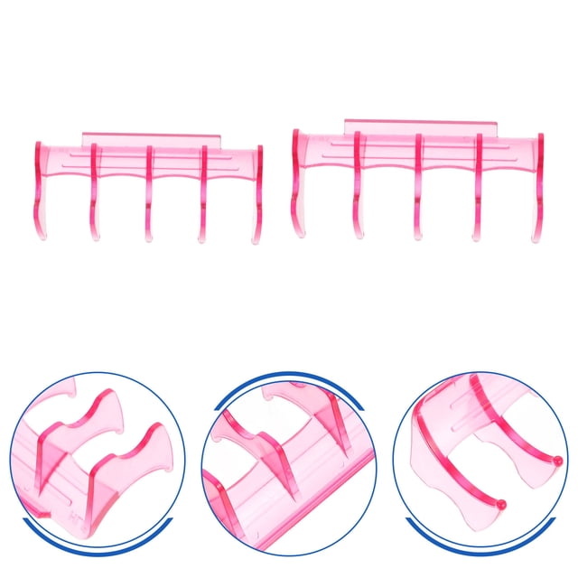 unbranded 30Ud Herramienta Rosa Para Permanente Con Clip Y Soporte Aislante Para Peluquería