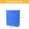 thumbnail image 7 of Hengbo 20 Pcs Gift Bags with Handles Paper Gift Bags 8 x 4.3 x 10.7 inch Kraft Paper Bags Craft Gift Bags for Party Favors Grocery Shopping Blue, 7 of 7