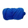thumbnail image 4 of GUOOL Arm Knit Yarn for Quick Finger Weave Hand Knitting, 2.2lbs Velvet Washable Bulky Royal Blue, 4 of 9