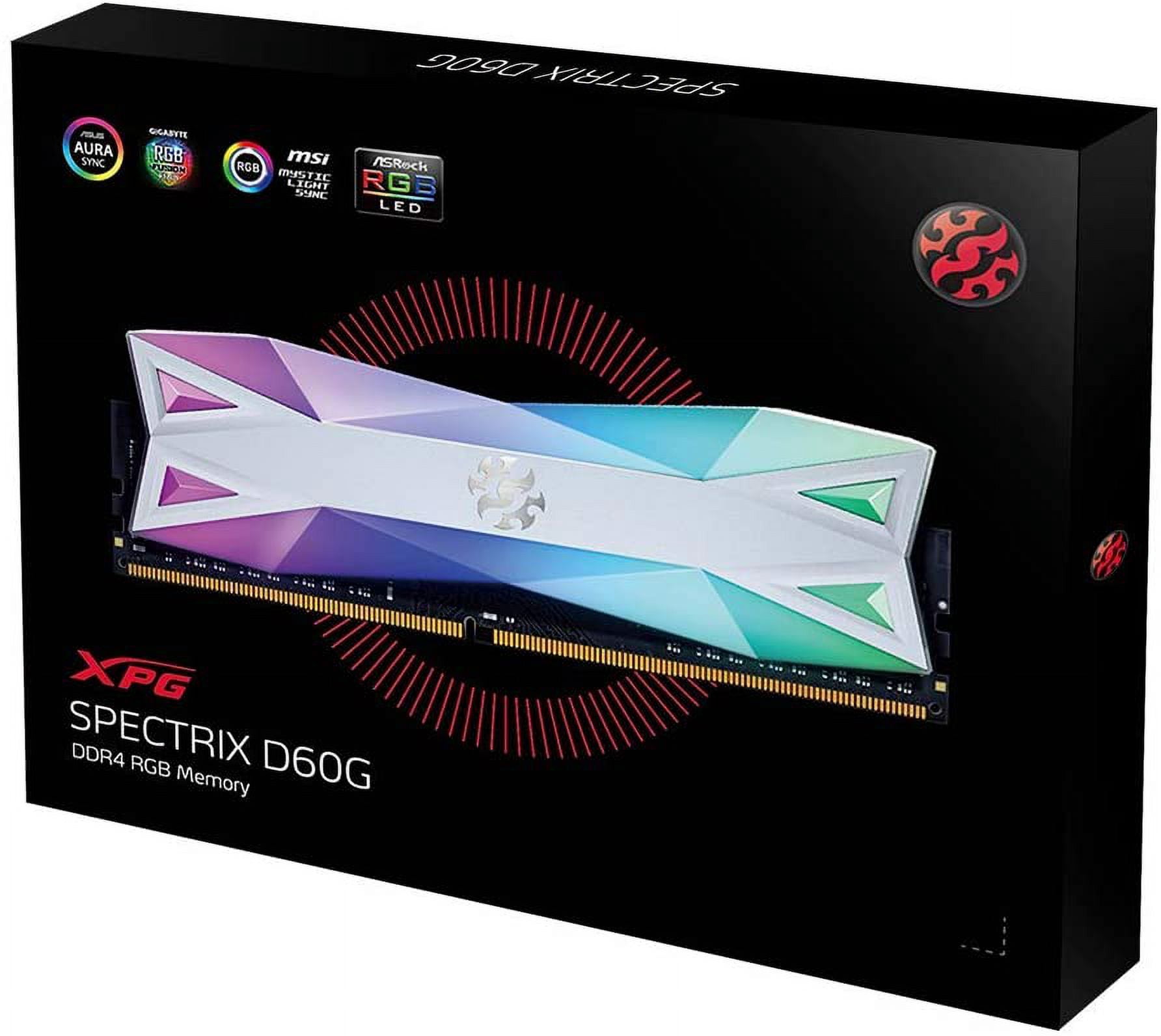 XPG DDR4 D60G RGB 16GB (2x8GB) 3200MHz PC4-25600 U-DIMM CL16-20-20