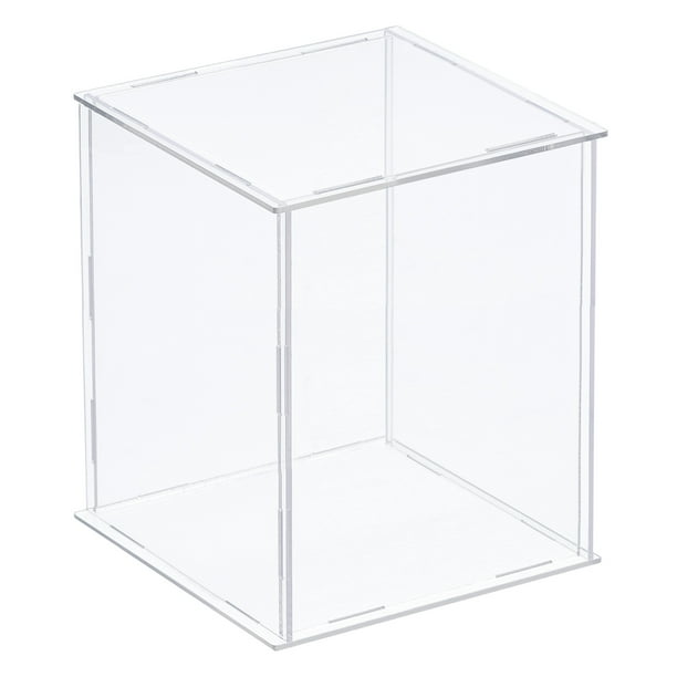Acrylic Display Case Plastic Box Cube Storage Box Transparent Assemble
