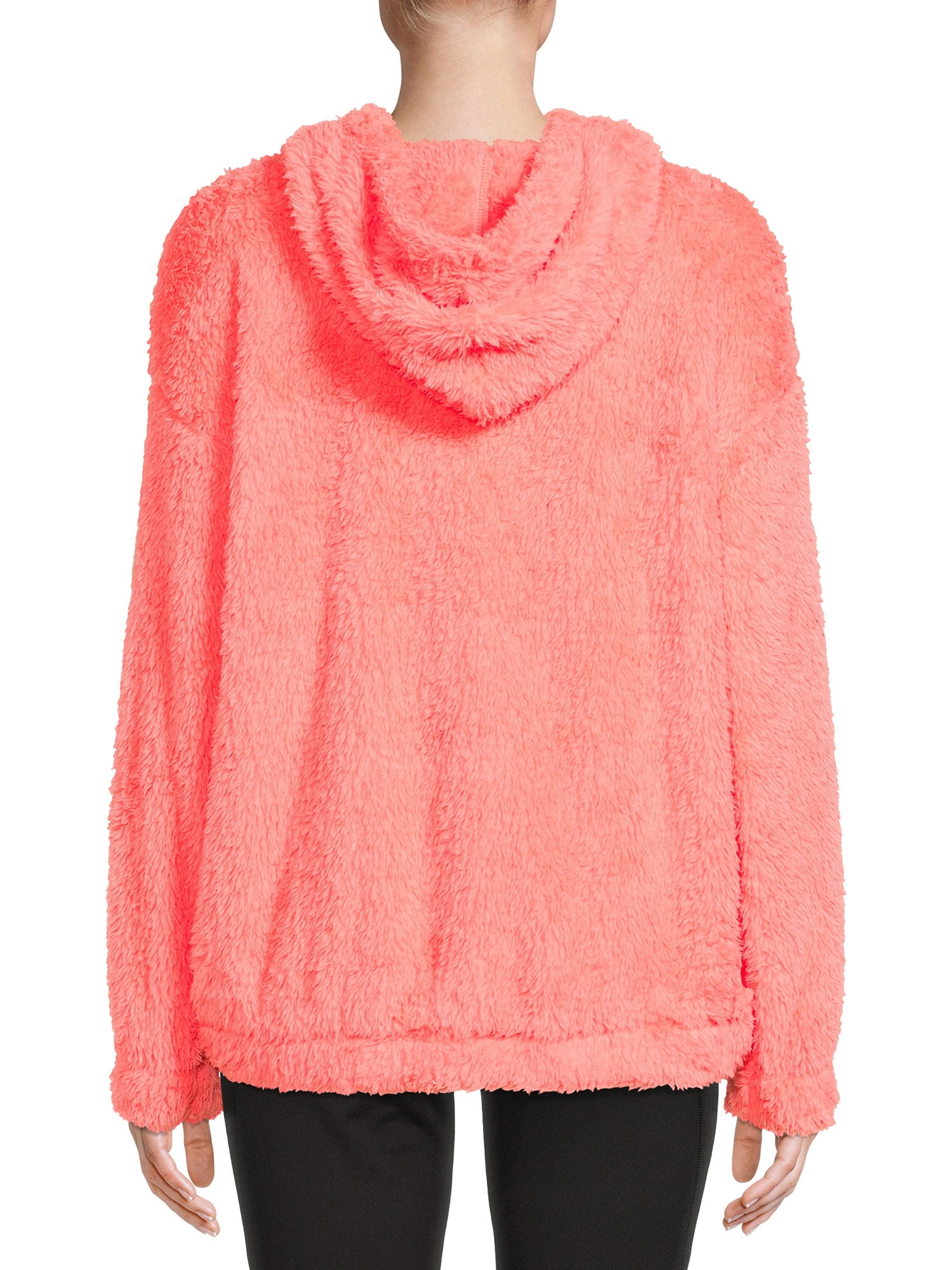 Athletic Works Women's Faux Sherpa Pullover Hoodie - Walmart.com
