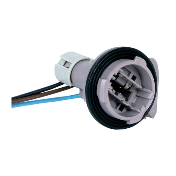 KarParts360 For GMC Suburban 1990 1991 Multi-Purpose Light Socket | 3 Terminal | Lead Wire Terminal | Male Connector | 7 Inches Wire Harness Length | Push Base Type