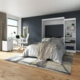 thumbnail image 2 of Bestar Edge Full Murphy Bed with Closet Organizer (85W) in White, 2 of 6