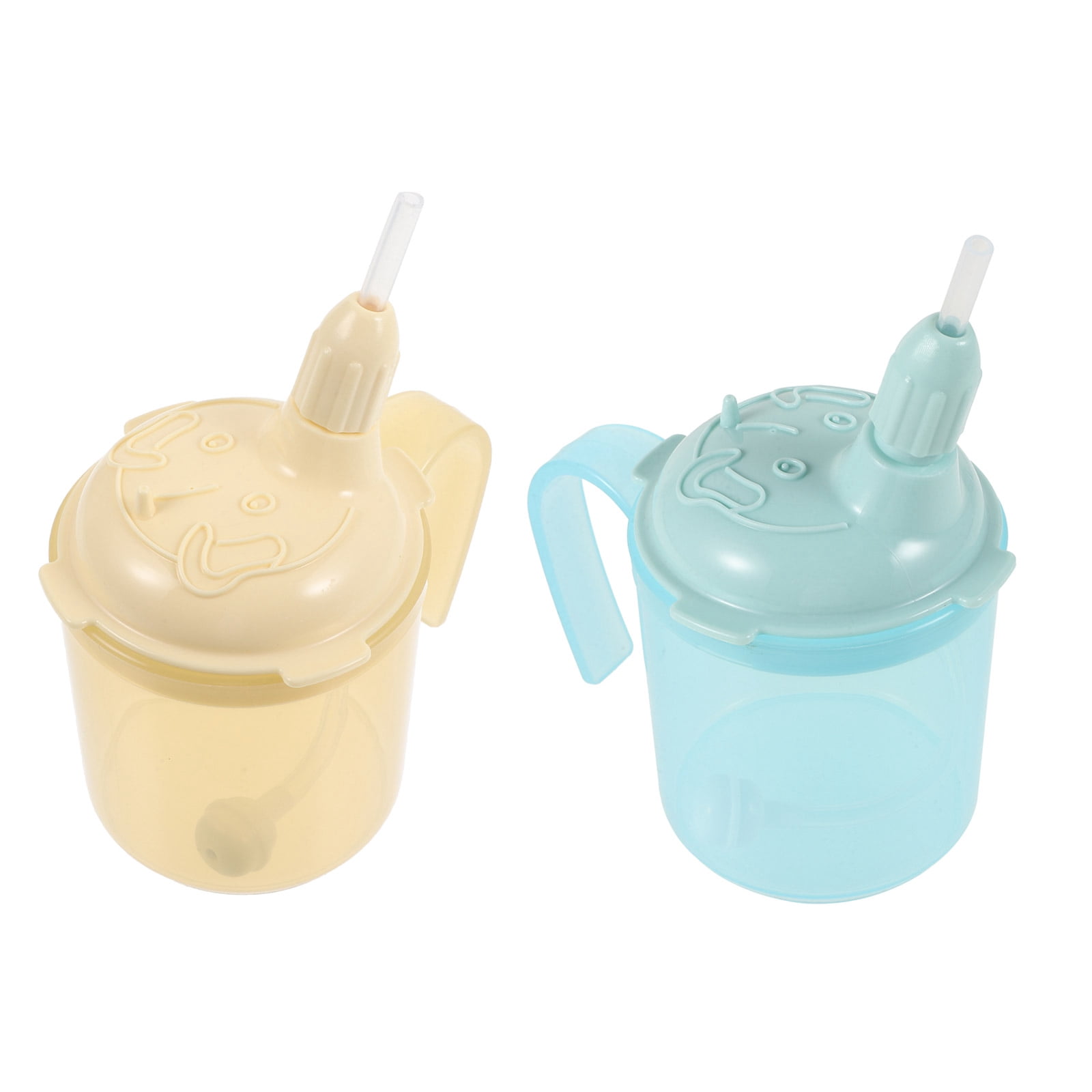 DEEPCRAFF 2-Pack Adult Spill-Proof Drinking Cups PP Material for Bedridden Seniors and Patients, and