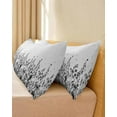thumbnail image 4 of Grey Botanical Body Pillow Cover 20 x 54 Inch Decorative Pillow Cover Dragonfly Flower Leaf Retro Ink Style Lumbar Pillowcase Seasonal Rectangle Cushion Case for Couch Sofa Bed Living Room, 4 of 7