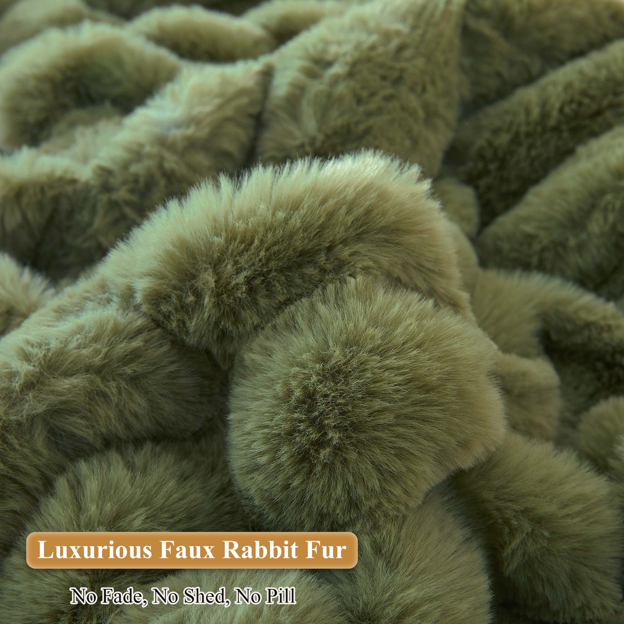 XeGe Kids Fluffy Faux Rabbit Fur Bean Bag Chair Cover(No Filler), Cozy Moss Shaggy Striped Stuffed Animal Storage Bean Bag for Plush Toys, Fuzzy Ribbed Beanbag Cover Kids Girls Adult, Sage Green