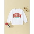 thumbnail image 3 of Toddler Baby Girls Boys Fall Sweatshirt 3 6 12 18 24 Months 2T 3T Letter Print Long Sleeve Round Neck Casual Pullover Tops, 3 of 8