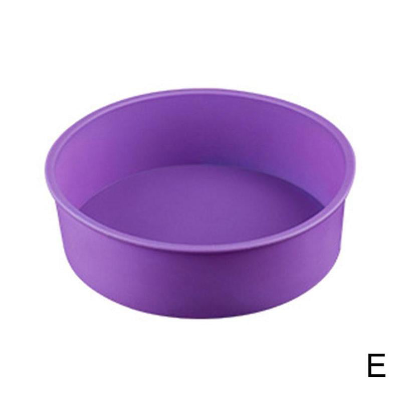 4/6inch Silicone Round Cake Pan Tins Non-stick Baking Mould Bakeware Tray US 