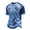 *-Blue, variant on Mens Soccer Jersey, England Lions Cross Badge Brush Stroke Print Short Sleeve Football T-Shirt, Quick Dry Breathable Soccer Shirt for Match Day Royal Blue M