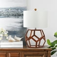 thumbnail image 5 of SAFAVIEH Delaney 23.75 in. H Geometric Pentagons Table Lamp, Brown, 5 of 5