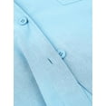 thumbnail image 4 of Yuemengxuan Ladies Temperament Shirt, Solid Color Casual  Long Sleeve Lapel Loose Blouse, 4 of 7