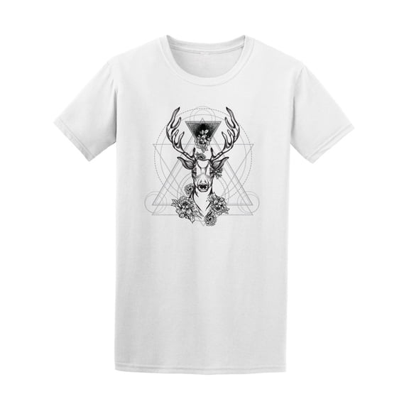 Sacred Geometry Deer Men's Tee - Image by Shutterstock