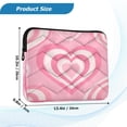 thumbnail image 3 of Iauyy（M)13.4 inch Laptop Sleeve,Shockproof Durable Computer Carrying laptop Bag，Slim Cover for 13.4-14 inch HP Dell Lenovo Asus Notebook,White Stripes Pattern, 3 of 7