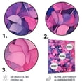thumbnail image 3 of Designart "Purple Pink Violets Dream Floral Fantasy" Floral Metal Wall Art Prints, 3 of 5