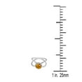 thumbnail image 3 of AoneJewelry 0.85 Carat 6MM Round Citrine and Diamond Ring In 10K Solid Rose, White & Yellow Gold, 3 of 5