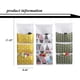 thumbnail image 2 of UBIUO 3 Pack Wall Closet Hanging Storage Bag Over The Door Organizer Waterproof Colorful Linen Fabric with 3 Pockets for Bedroom Bathroom -A, 2 of 5