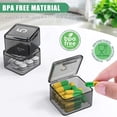 thumbnail image 4 of Pastillero para tomar una vez al día - Pastillero para 30 días - Fácil de abrir - Compartimentos grandes - Estuche portátil para viajes, pastilleros mensuales - Organizador de medicamentos, 4 of 5