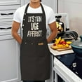 thumbnail image 4 of 2 Pack Adjustable Bib Apron with 2 Pockets - Humorous Design " It's TEN UGE AFFIDLIST " - Perfect for Cooking and BBQ for Men and Women, 4 of 6