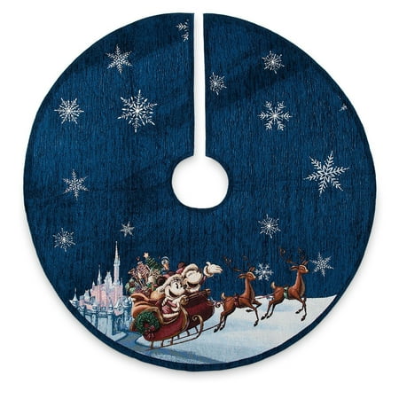 Disney Christmas Holiday Disney Parks Christmas Minnie and Mickey Sleigh Holiday Cheer Tree Skirt New Tag ()