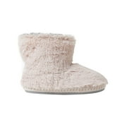 DF by Dearfoams Kids Furry Bootie slippers