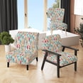 thumbnail image 1 of Designart « Soft Boho Fronds I » Fauteuil d'Appoint Rembourré à Fougères / Feuilles Roses - Fauteuil de Style Champêtre pour Chambre, 1 of 7