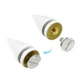 thumbnail image 4 of Unique Bargains 8Pack Cone Spike Stud Rivet, 10x20mm Screw Back Tree Studs and Spikes for Leather Craft(White), 4 of 8