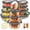 Gray, variant on 36 Pcs Glass Food Storage Containers with Tempered Lids Set, Borosilicate Oven-Safe(-4°F~950°F), Airtight Meal Prep Lunch Box Containers (18 Containers & 18 Lids), Blue
