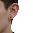 thumbnail image 2 of 14K Gold Plating Ball Stud Earrings for Women and Men,Hypoallergenic 925 Silver Post Earring for Sensitive Ears Lightweight 3Pairs, 2 of 7