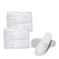 thumbnail image 1 of Pantuflas Desechables 28 x 11 cm 20 pares Malubero, Blanco, 1 of 5