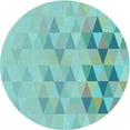 thumbnail image 1 of Ahgly Company Machine Washable Indoor Round Transitional Seafoam Green Area Rugs, 8' Round, 1 of 7