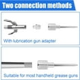 thumbnail image 2 of 7pcs Grease Accessory Kit, 3 Grease Nozzle 1 Needle Dispenser Rubber Tip Joint Nipple Straight Nozzle 1 Needle Elbow,7 * Grease Accessory Kit, 2 of 6