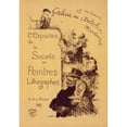 thumbnail image 2 of Charles-Lucien Léandre 18x24 Gold Ornate Framed and Double Matted Museum Art Print Titled - Gallery of Modern Artists (1900), 2 of 4