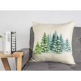 thumbnail image 6 of Christmas Tree Throw Pillow Cover Farmhouse Decor Cushion Case for Sofa Couch 18x18 Inches Linen, 6 of 6