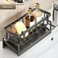 thumbnail image 4 of Sponge Kitchen Sink Caddy Organizer, Brush Sink Sponge Holder With Auto Draining Tray Household Kitchen Organizer For Storing Sponges Brushes Soap Sink Accessories Suitable For Daily Cleaning Use, 4 of 9