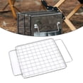 thumbnail image 2 of Mosiee Bbq Charcoal Grate Barbecue Grill Wire Grid Mesh Net W/2 Handles Stainless Steel, 2 of 9
