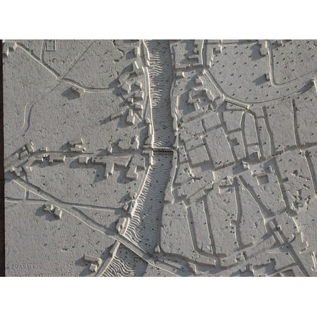 - Peel-n-Stick Poster of River Map City Floorplan Bassano Roads Bas Relief Poster 24x16 Adhesive Sticker Poster Print