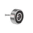 thumbnail image 3 of Deep Groove Ball Bearing Metric Double Shield Chrome Steel P0 Z2, 3mmx8mmx3mm, 3 of 5