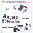 thumbnail image 4 of Little Bear Pattern Cotton Pajamas 2 Piece Set Sleepwear Soft and Comfortable Homewear Nightwear, 4 of 7