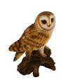 thumbnail image 2 of Garden Decor Animal Statue Small Barn Owl On Stump, 2 of 5